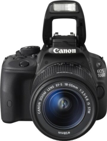 Canon EOS 100D SLR-Digitalkamera (18 Megapixel, 7,6 cm (3 Zoll) Touchscreen, Full HD, Live-View) Kit inkl. EF-S 18-55mm 1:3,5-5,6 IS STM - 2