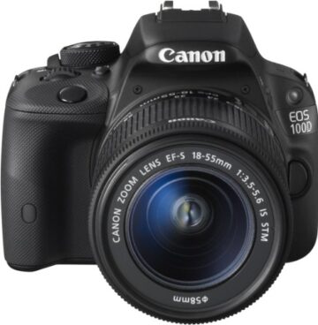 Canon EOS 100D SLR-Digitalkamera (18 Megapixel, 7,6 cm (3 Zoll) Touchscreen, Full HD, Live-View) Kit inkl. EF-S 18-55mm 1:3,5-5,6 IS STM - 3