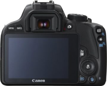 Canon EOS 100D SLR-Digitalkamera (18 Megapixel, 7,6 cm (3 Zoll) Touchscreen, Full HD, Live-View) nur Gehäuse - 2