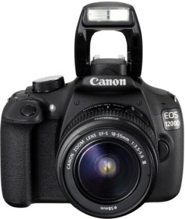 Canon EOS 1200D SLR-Digitalkamera (18 Megapixel APS-C CMOS-Sensor, 7,5 cm (3 Zoll) LCD-Display, Full HD) nur Gehäuse schwarz - 4