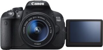 Canon EOS 700D SLR-Digitalkamera (18 Megapixel, 7,6 cm (3 Zoll) Touchscreen, Full HD, Live-View) Kit inkl. EF-S 18-55mm 1:3,5-5,6 IS STM - 3