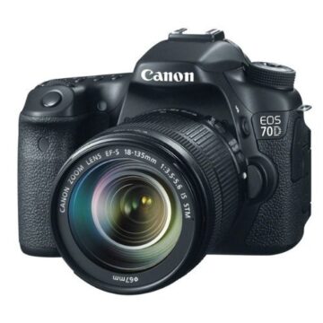 Canon EOS 70D SLR-Digitalkamera (20,2 Megapixel CMOS-APS-C Sensor, 7,7 cm (3 Zoll) TFT-Display, 0,95-fach Zoom, mini-HDMI, 3,5mm Klinke) inkl. EF-S 18-135mm Objektiv schwarz - 1