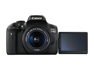 Canon EOS 750D SLR-Digitalkamera (24 Megapixel, APS-C CMOS-Sensor, WiFi, NFC, Full-HD) Kit inkl. EF-S 18-55 mm IS STM Objektiv schwarz - 2