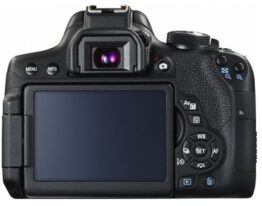 Canon EOS 750D SLR-Digitalkamera (24 Megapixel, APS-C CMOS-Sensor, WiFi, NFC, Full-HD) schwarz - 1