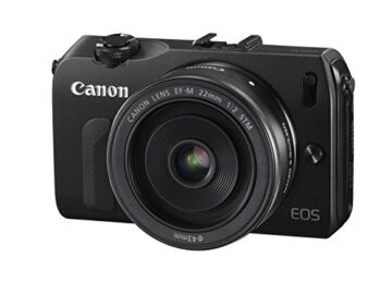 Canon EOS M kompakte Systemkamera (18 Megapixel, 7,6 cm (3 Zoll) Display, Full HD, Touch-Display) Kit inkl. EF-M 22mm 1:2 STM Pancake-Objektiv, Speedlite 90EX und Mount Adapter EF-EOS M schwarz - 3