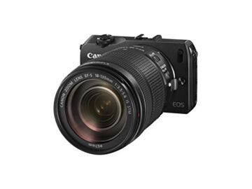 Canon EOS M kompakte Systemkamera (18 Megapixel, 7,6 cm (3 Zoll) Display, Full HD, Touch-Display) Kit inkl. EF-M 22mm 1:2 STM Pancake-Objektiv, Speedlite 90EX und Mount Adapter EF-EOS M schwarz - 4