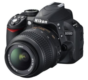 Nikon D3100 SLR-Digitalkamera (14 Megapixel, Live View, Full-HD-Videofunktion) Kit inkl. AF-S DX 18-55 VR Objektiv schwarz - 2