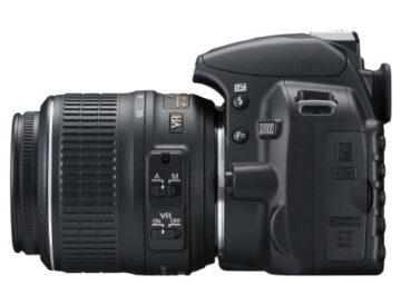 Nikon D3100 SLR-Digitalkamera (14 Megapixel, Live View, Full-HD-Videofunktion) Kit inkl. AF-S DX 18-55 VR Objektiv schwarz - 4