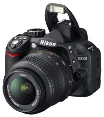 Nikon D3100 SLR-Digitalkamera (14 Megapixel, Live View, Full-HD-Videofunktion) Kit inkl. AF-S DX 18-55 VR Objektiv schwarz - 6