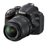 Nikon D3200 SLR-Digitalkamera (24 Megapixel, 7,4 cm (2,9 Zoll) Display, Live View, Full-HD) Kit inkl. AF-S DX 18-55 VR Objektiv schwarz - 1