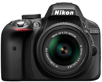 Nikon D3300 SLR-Digitalkamera (24 Megapixel, 7,6 cm (3 Zoll) TFT-LCD-Display, Live View, Full-HD) nur Gehäuse schwarz - 2