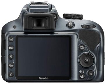 Nikon D3300 SLR-Digitalkamera Kit (24 Megapixel, 7,6 cm (3 Zoll) TFT-LCD-Display, Live View, Full-HD) inkl. AF-S DX 18-55 VR II Objektiv anthrazit - 2