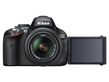 Nikon D5100 SLR-Digitalkamera (16 Megapixel, 7.5 cm (3 Zoll) schwenk- und drehbarer Monitor, Live-View, Full-HD-Videofunktion) Gehäuse - 5