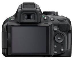 Nikon D5200 SLR-Digitalkamera (24,1 Megapixel, 7,6 cm (3 Zoll) TFT-Display, Full HD, HDMI) nur Gehäuse schwarz - 1