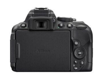 Nikon D5300 SLR-Digitalkamera (24,2 Megapixel, 8,1 cm (3,2 Zoll) LCD-Display, Full HD, HDMI, WiFi, GPS, AF-System mit 39 Messfeldern) nur Gehäuse schwarz - 2