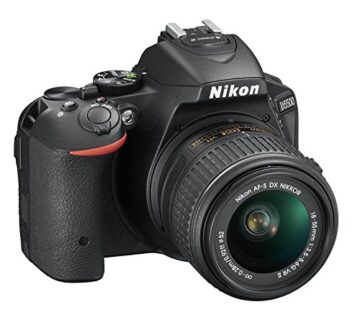 Nikon D5500 SLR-Digitalkamera (24,2 Megapixel, 8,1 cm (3,2 Zoll) Neig- und drehbares Touchscreen-Display, 39 AF-Messfelder, ISO 100-25.600, Full-HD-Video, Wi-Fi, HDMI) Kit inkl. DX 18-55 mm VR II Objektiv schwarz - 2