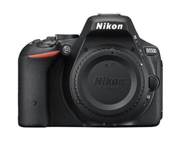 Nikon D5500 SLR-Digitalkamera (24,2 Megapixel, 8,1 cm (3,2 Zoll) Neig- und drehbares Touchscreen-Display, 39 AF-Messfelder, ISO 100-25.600, Full-HD-Video, Wi-Fi, HDMI) nur Gehäuse schwarz - 2