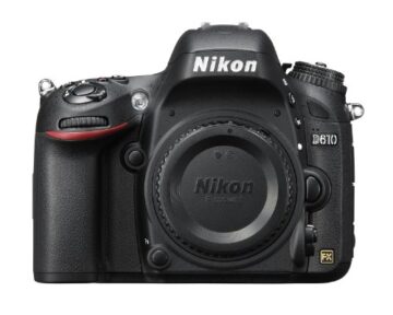 Nikon D610 SLR-Digitalkamera (24,3 Megapixel, 8,1 cm (3,2 Zoll) Display, Full HD, AF-System mit 39 Messfeldern) nur Gehäuse schwarz - 4