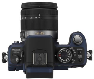 Panasonic Lumix DMC-G1K SLR-Digitalkamera (12 Megapixel, LiveView) blau inkl. Vario 14-45 mm F3,5-5,6 - 2