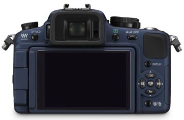 Panasonic Lumix DMC-G1K SLR-Digitalkamera (12 Megapixel, LiveView) blau inkl. Vario 14-45 mm F3,5-5,6 - 4