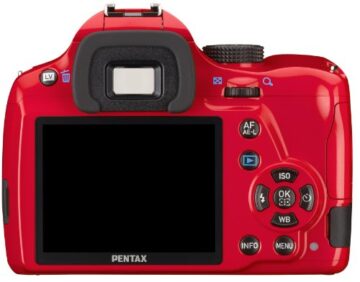 Pentax K 50 SLR-Digitalkamera (16 Megapixel, APS-C CMOS Sensor, 1080p, Full HD, 7,6 cm (3 Zoll) Display, Bildstabilisator) rot inkl. Objektiven DA L 18-55 mm WR & DA L 50-200 mm WR - 2