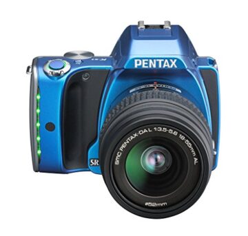 Pentax K-S1 SLR-Digitalkamera (20 Megapixel, 7,6 cm (3 Zoll) TFT Farb-LCD-Display, ultrakompaktes Gehäuse, Anti-Moiré-Funktion, Empfindlichkeit bis zu ISO 51200, Full-HD-Video, Wi-Fi, HDMI) Kit inkl. DAL 18-55 mm Objektiv blau - 3