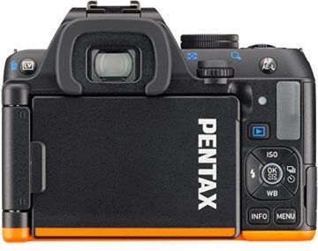 Pentax K-S2 Spiegelreflexkamera (20 Megapixel, 7,6 cm (3 Zoll) LCD-Display, Full-HD-Video, Wi-Fi, GPS, NFC, HDMI, USB 2.0) nur Gehäuse schwarz/orange - 3