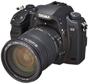 Sigma SD1 Merrill SLR-Digitalkamera (46 Megapixel, 7,6 cm (3 Zoll) Display, CF-Kartenslot) Kit inkl. 17-50 mm F2,8 EX DC OS Objektiv für Sigma Objektivbajonett - 4