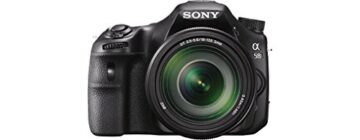 Sony SLT-A58K SLR-Digitalkamera (20,1 Megapixel, 6,7 cm (2,7 Zoll) LCD-Display, APS HD CMOS-Sensor, HDMI, USB 2.0)  inkl. SAL 18-55mm Objektiv schwarz - 1